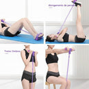 Puxador Elástico Multifuncional 6 Tubos | Equipamento Fitness Portátil
